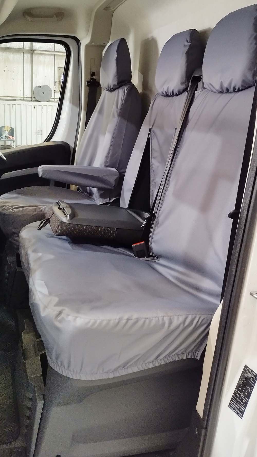 Turtle Covers Seats Tailored Seat Covers Fits Peugeot Boxer Van 2022+ Front Seat Covers