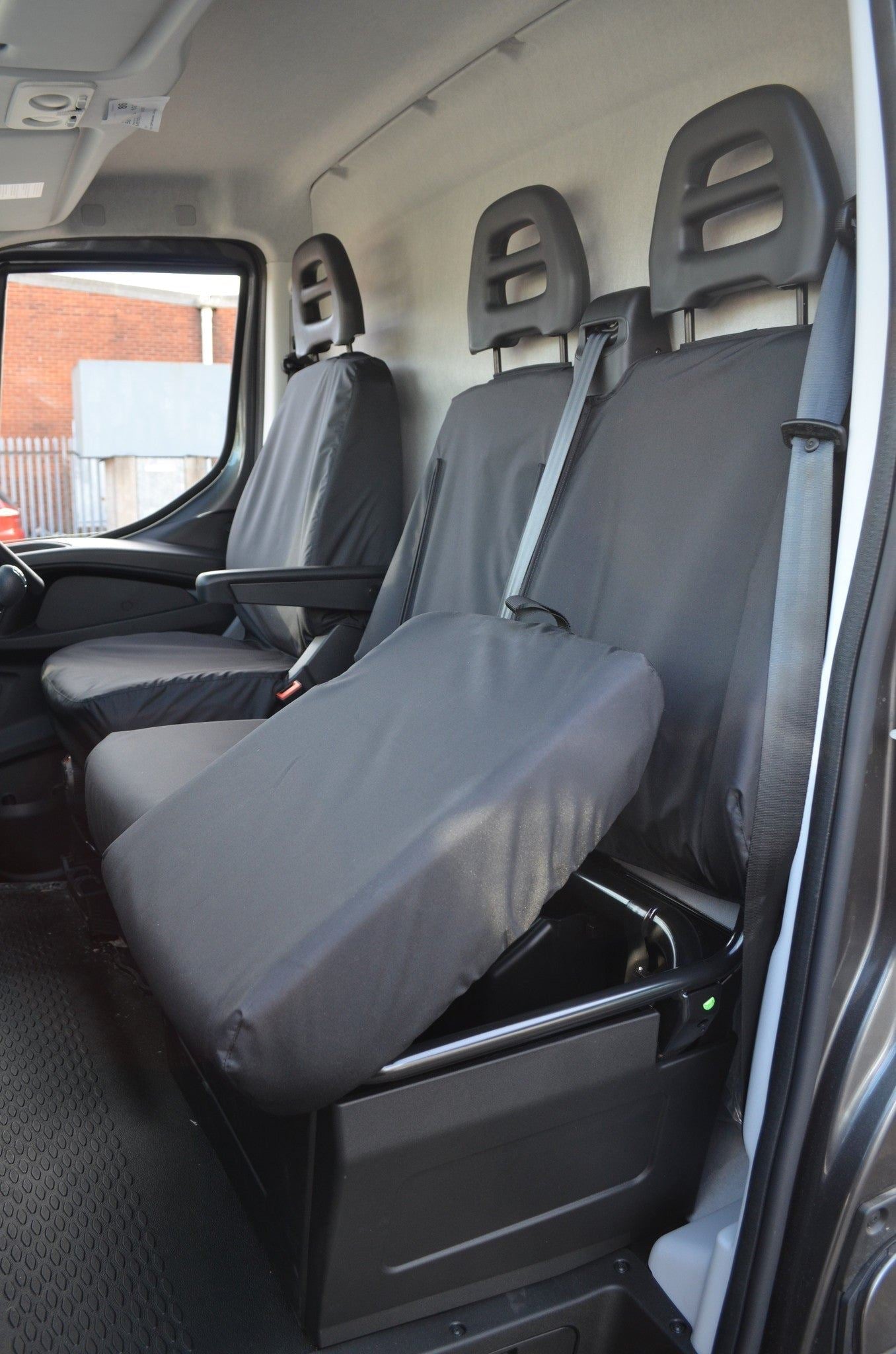 Turtle Covers Seats Tailored Seat Covers Fits Iveco Daily Van 2014-2022 Tailored Front Seat Covers