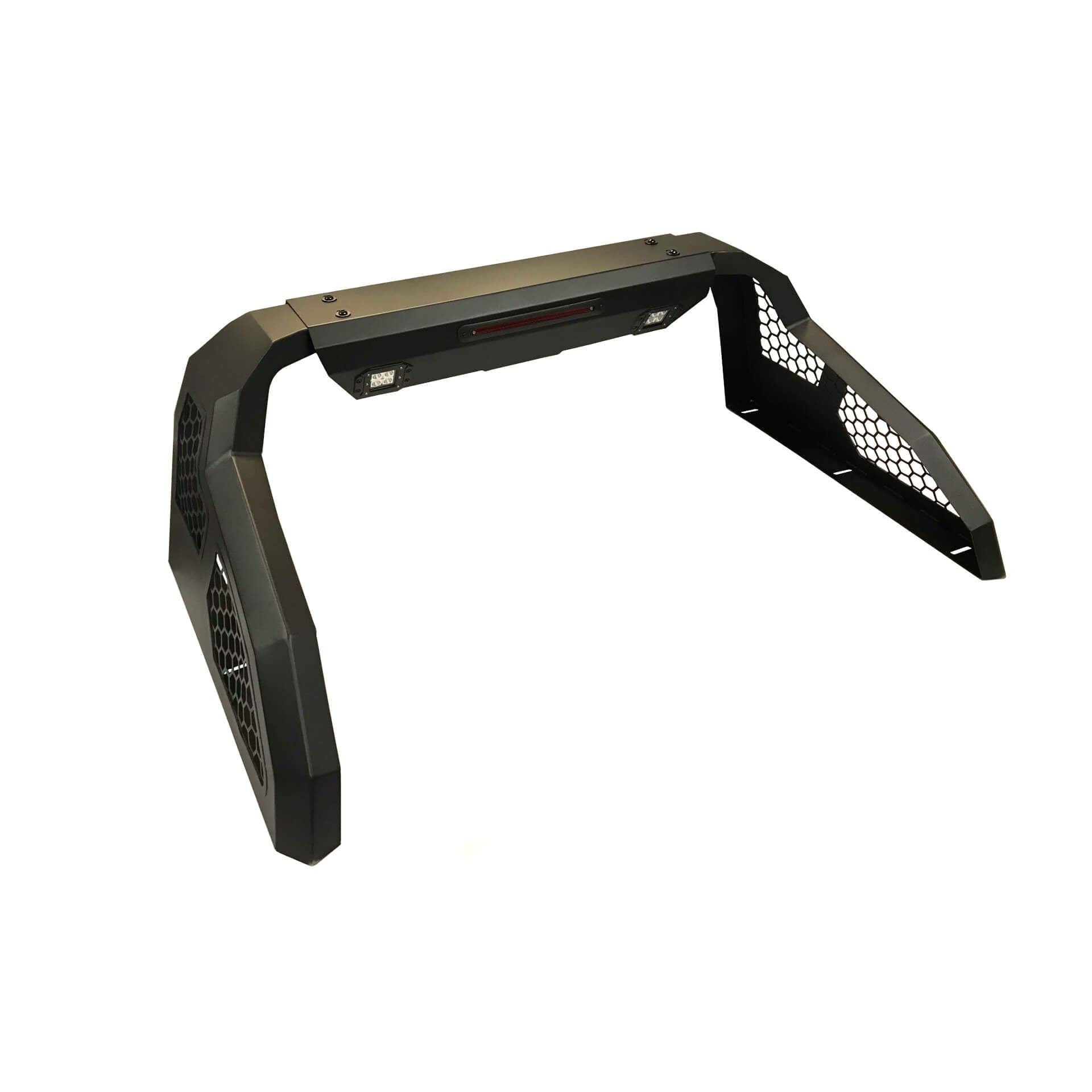 Direct4x4 Pickup Truck Roll Sports Bars Black Side Mesh Roll Sports Bar with LED Work Lights for Nissan Navara NP300 15+