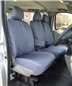 Turtle Covers Seats Tailored Seat Covers Fits Vauxhall Vivaro Combi 2006-2014 Seat Covers Right Hand Drive Front 3 Seats (Driver's With Armrest) Grey