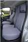 Turtle Covers Seats Tailored Seat Covers Fits Nissan Primastar 2022+ Waterproof Front Seat Covers Right Hand Drive Folding Middle Seat & Underseat Storage Grey