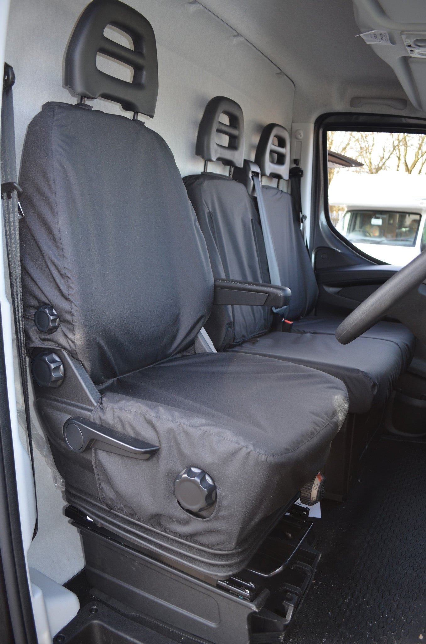 Turtle Covers Seats Tailored Seat Covers Fits Iveco Daily Van 2014-2022 Tailored Front Seat Covers
