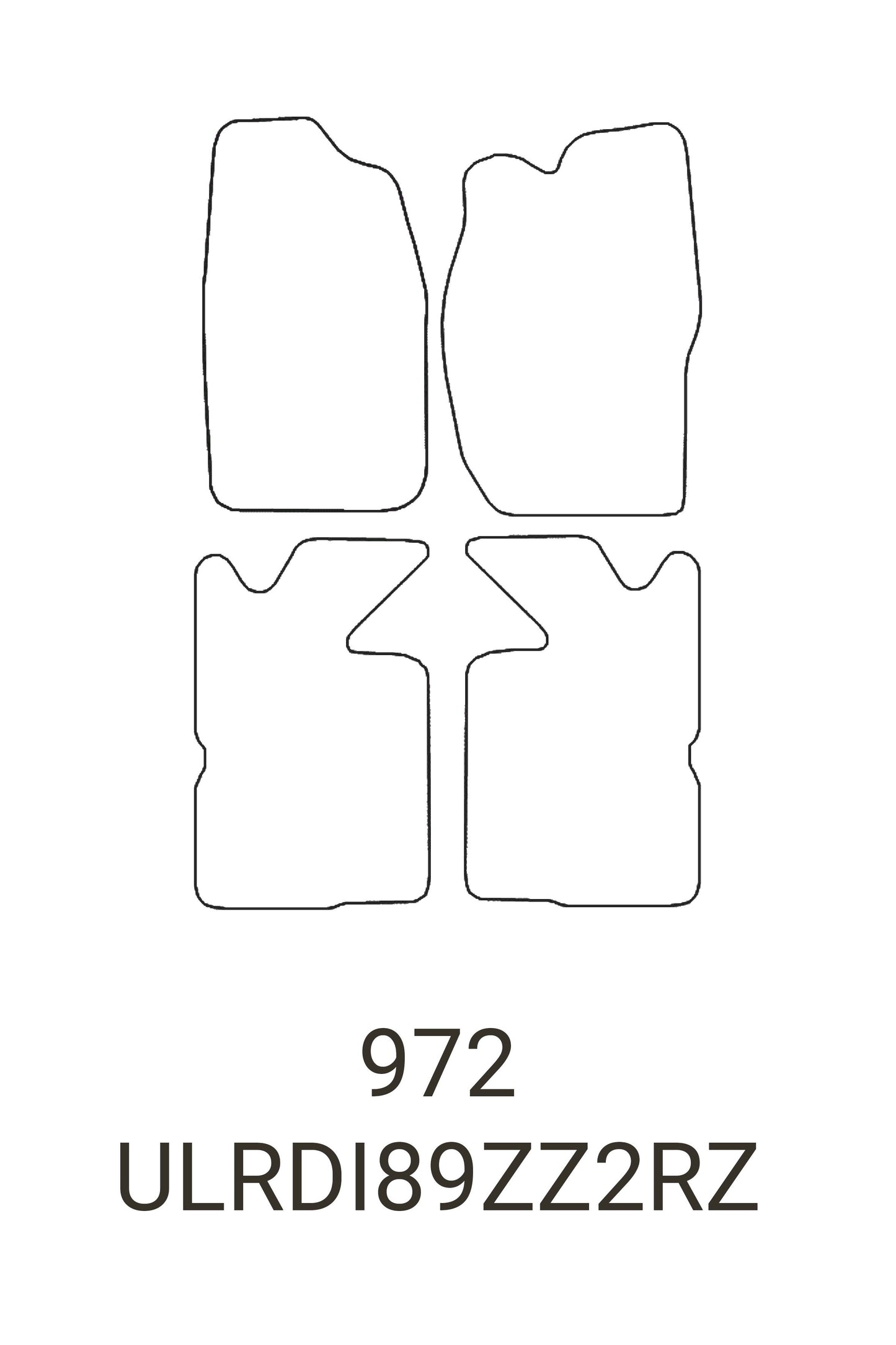 Turtle Covers Mats Tailored Rubber Mats Fits Land Rover Discovery Series 1 Tailored Rubber Mats Front & Rear Right Hand Drive 1989-1995
