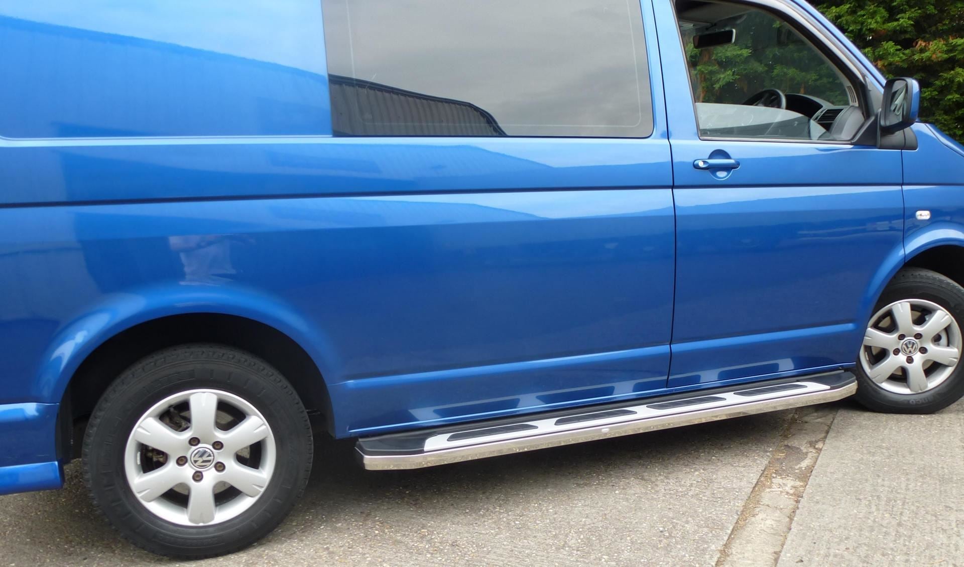 Direct4x4 Side Steps and Bars Suburban Side Steps Running Boards for Volkswagen Transporter T5 SWB