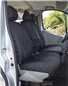Turtle Covers Seats Tailored Seat Covers Fits Vauxhall Vivaro 2001-2006 Tailored Front Seat Covers With Driver's Armrest Standard Black