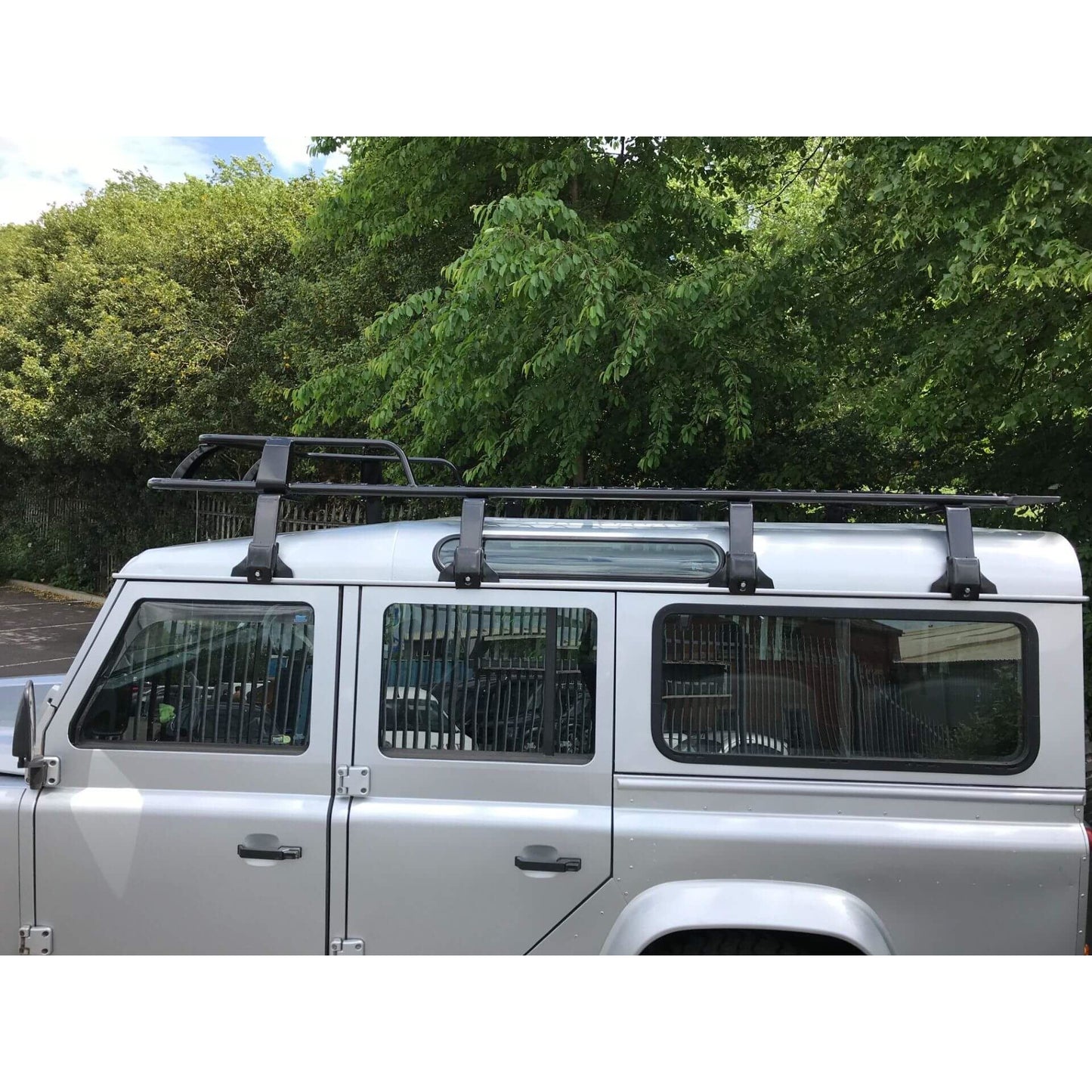 Direct4x4 Roof Racks Expedition Steel Front Basket Roof Rack for Land Rover Defender 110 1971-2016