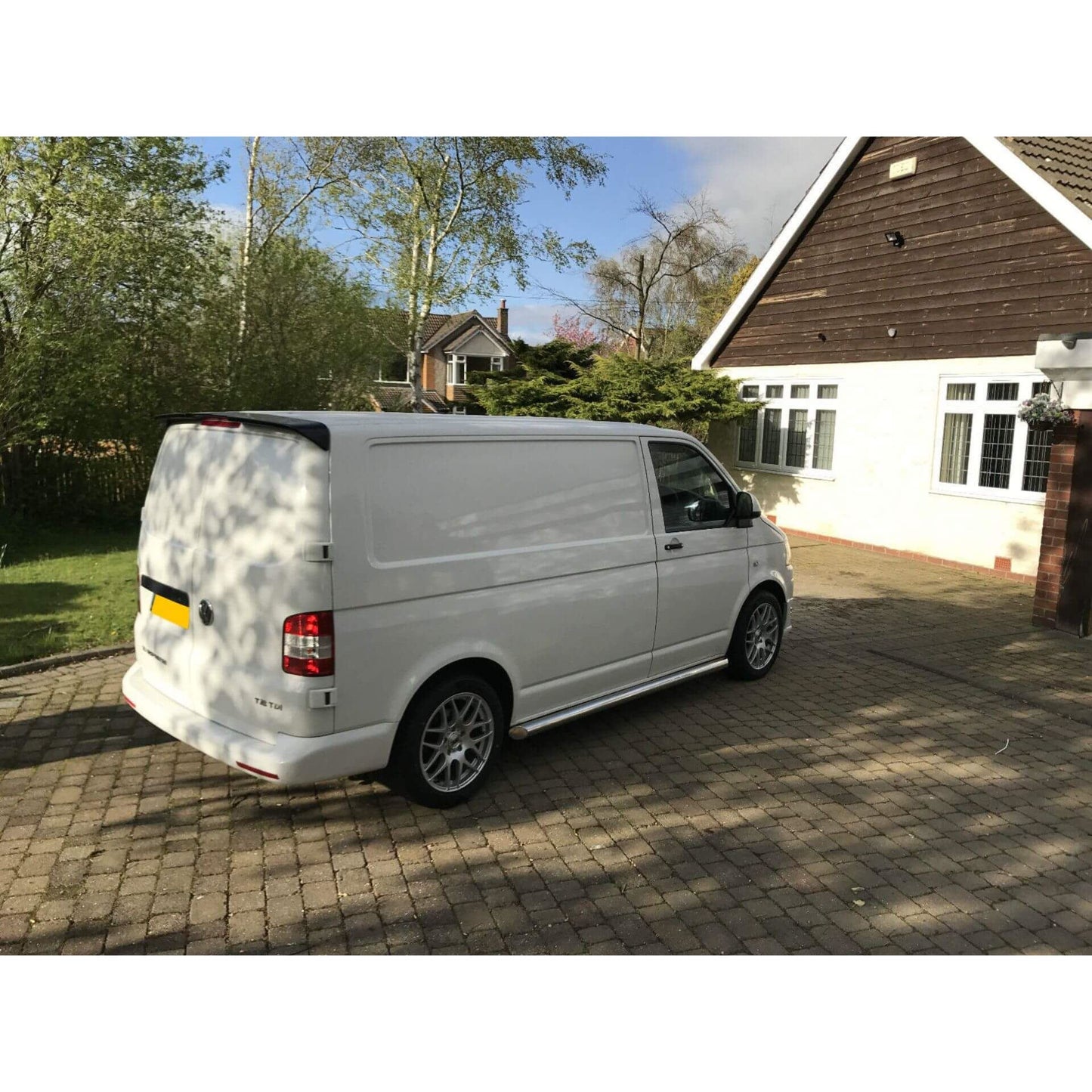 Direct4x4 Side Steps and Bars Stainless Steel Side Bars for Volkswagen Transporter T5 SWB