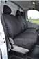Turtle Covers Seats Tailored Seat Covers Fits Vauxhall Vivaro Combi 2006-2014 Seat Covers Right Hand Drive Front 3 Seats (Driver's NO Armrest) Black