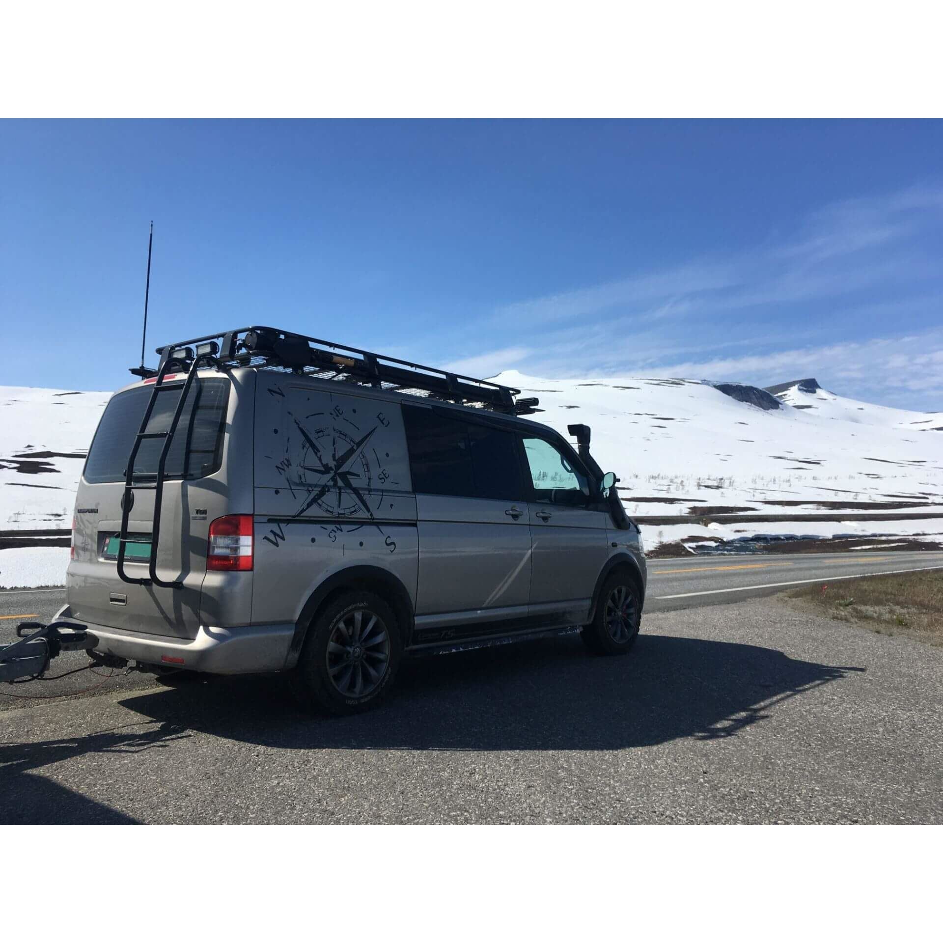 Direct4x4 Roof Racks Expedition Steel Full Basket Roof Rack for Volkswagen Transporter T6 SWB