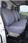 Turtle Covers Seats Tailored Seat Covers Fits Nissan Primastar Minibus 2006-2014 Seat Covers Right Hand Drive Front 3 Seats (Driver's NO Armrest) Grey