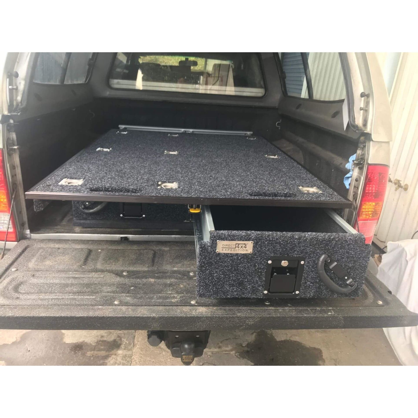 Direct4x4 Drawer Storage Systems Full Width Slide Carpet Topped Twin Drawer System