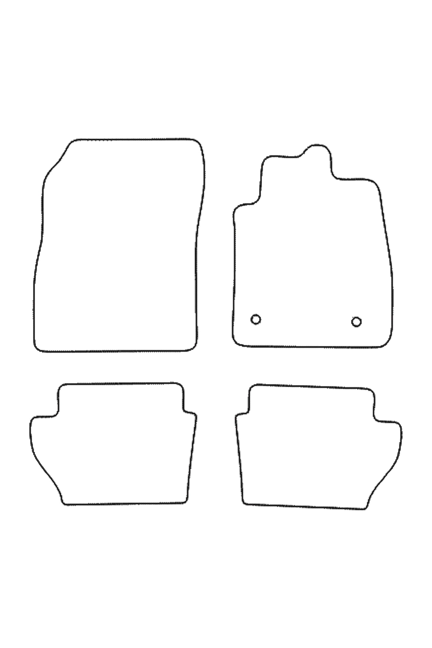 Turtle Covers Mats Tailored Rubber Mats Fits Ford Fiesta 2018+ Tailored Rubber Mats