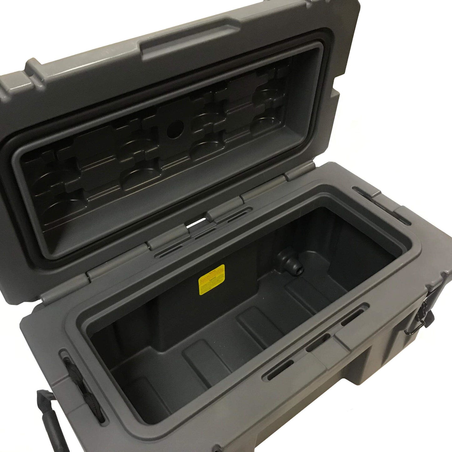Direct4x4 Expedition Storage Boxes Double-Walled Expedition Overland Camping 52L Grey Plastic Tool Storage Box