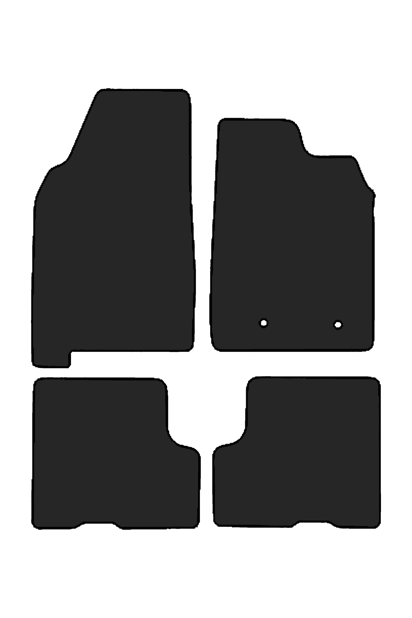 Turtle Covers Mats Tailored Rubber Mats Fits Dacia Duster 2018+ Tailored Front & Rear Rubber Mats