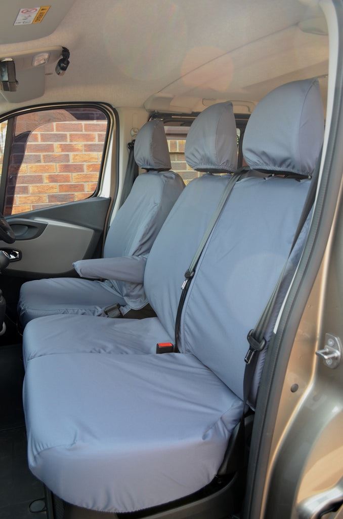 Turtle Covers Seats Tailored Seat Covers Fits Nissan Primastar Crew Cab 2022+ Tailored Rear Seat Covers