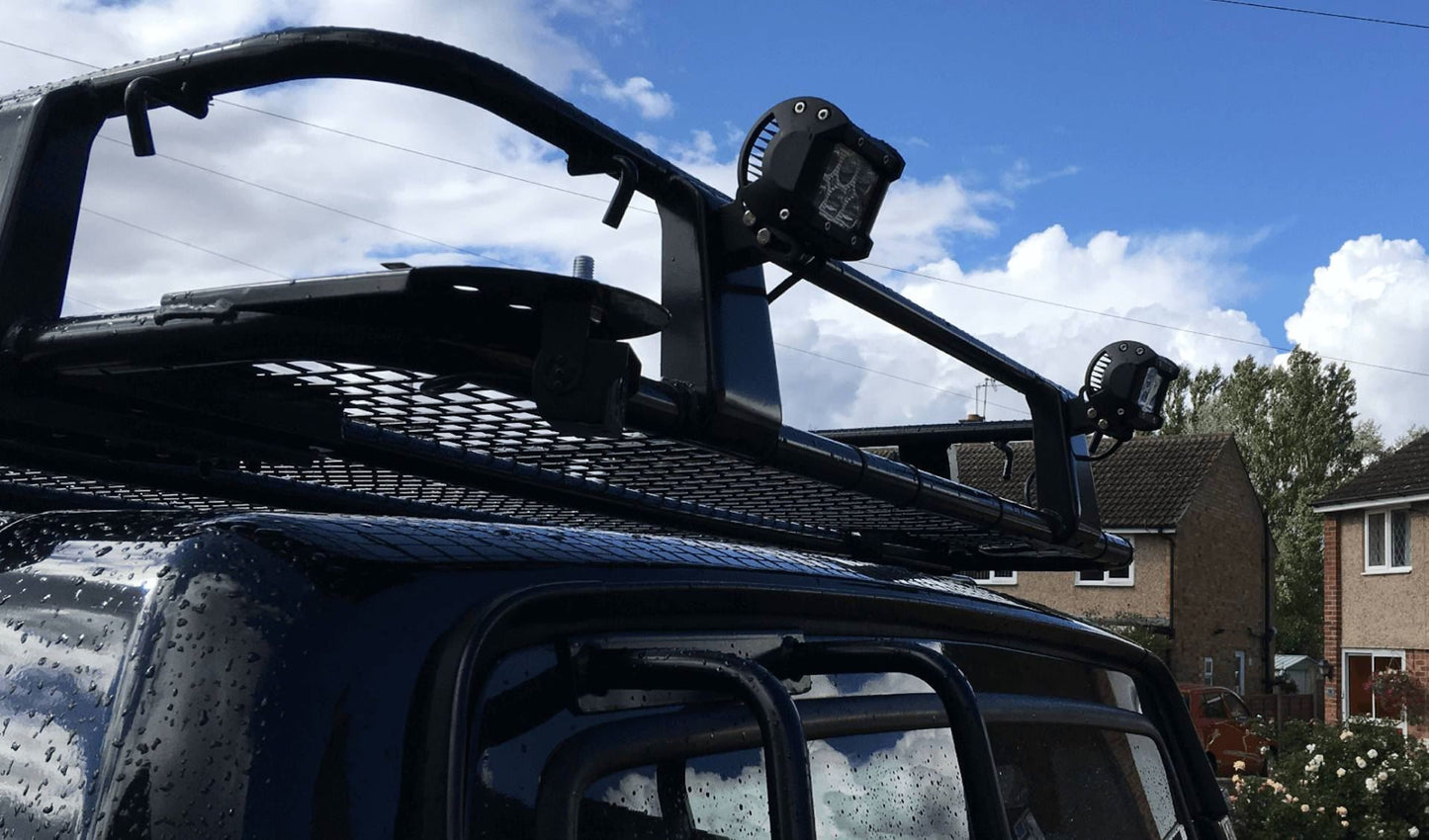 Direct4x4 Roof Racks Expedition Steel Front Basket Roof Rack for Land Rover Discovery 1 and 2