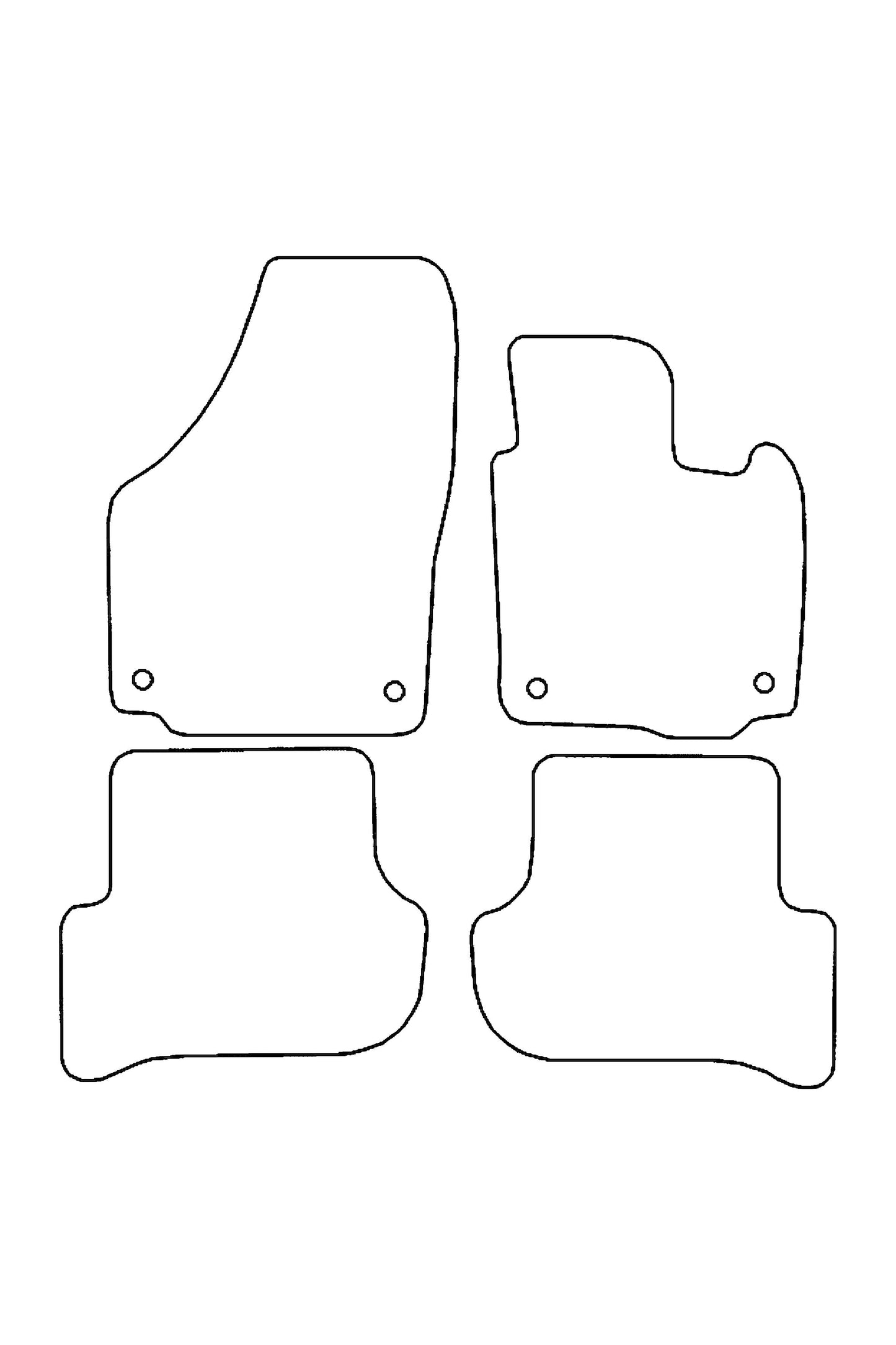 Turtle Covers Mats Tailored Rubber Mats Fits Skoda Yeti 2009-2017 Tailored Rubber Mats