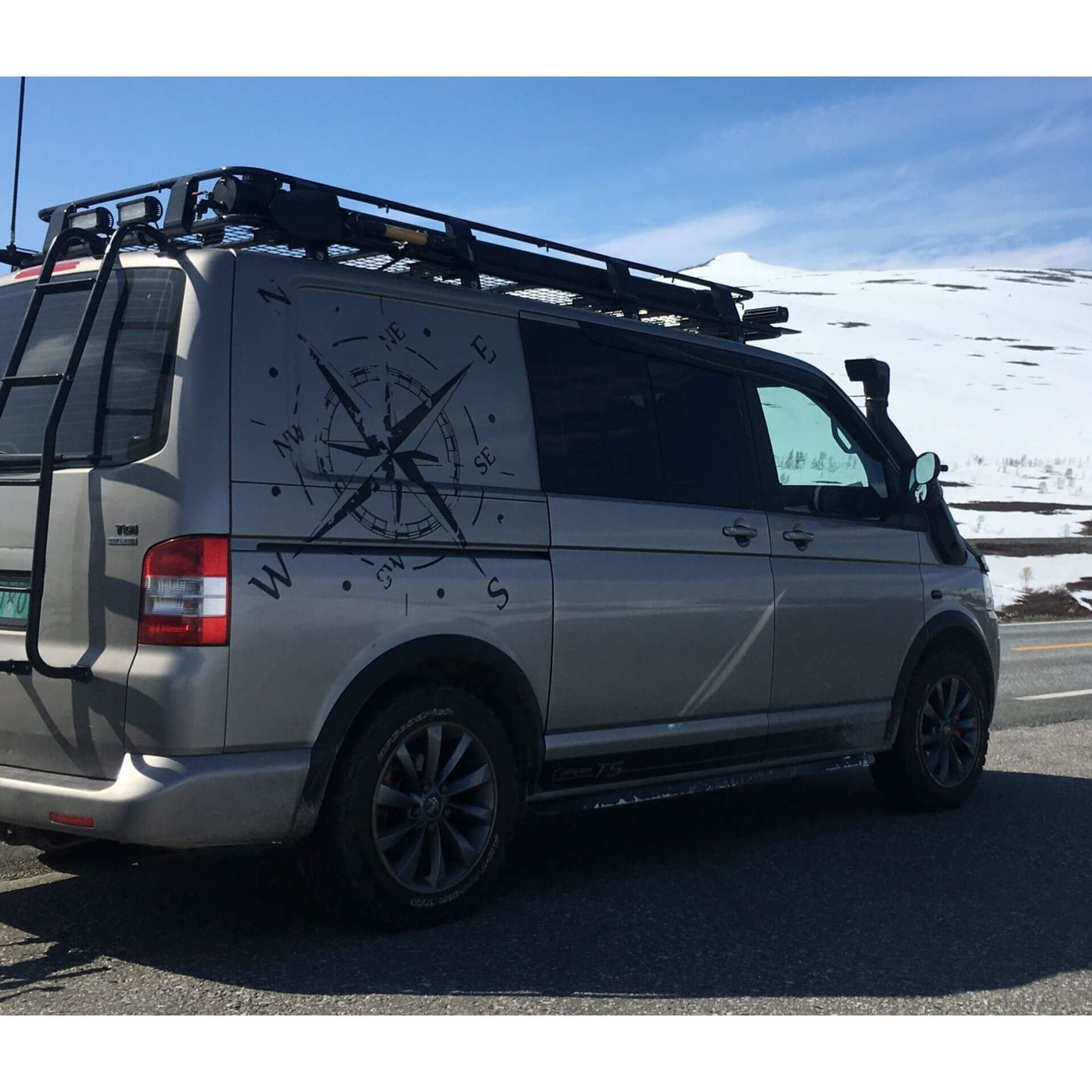 Direct4x4 Roof Racks Expedition Steel Full Basket Roof Rack for Volkswagen Transporter T6 SWB