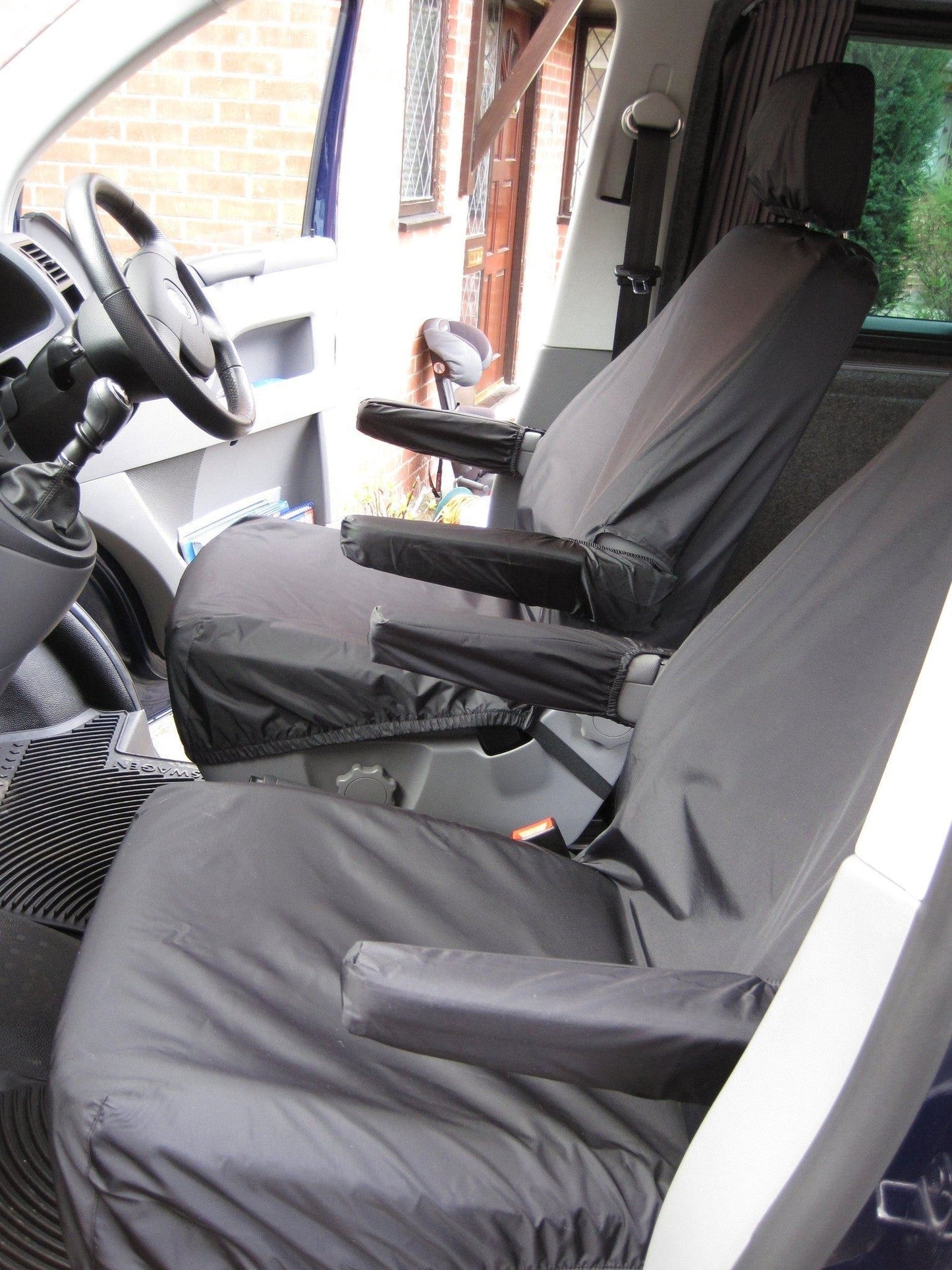 Turtle Covers Seats Tailored Seat Covers Fits VW Volkswagen Transporter T6 2015 Onwards Front Seat Covers