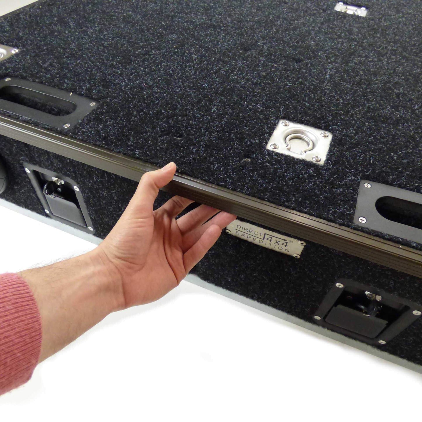 Direct4x4 Drawer Storage Systems Full Width Slide Carpet Topped Twin Drawer System