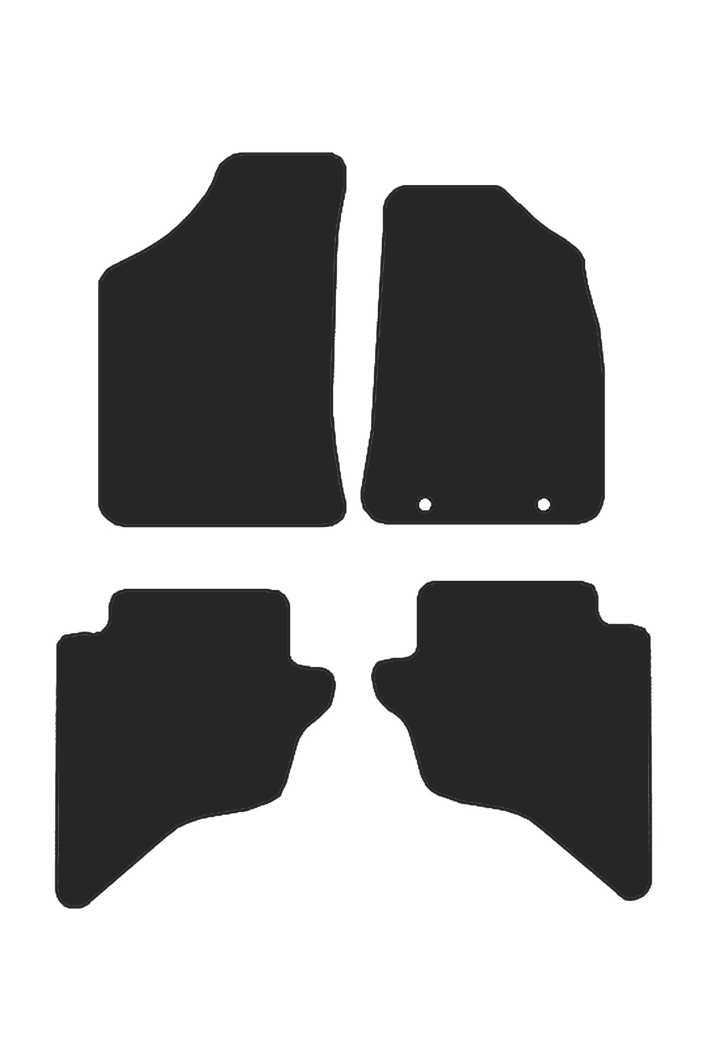 Turtle Covers Mats Tailored Rubber Mats Fits Ford Ranger 1999-2006 Tailored Front & Rear Rubber Mats