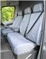 Turtle Covers Seats Tailored Seat Covers Fits VW Volkswagen Crafter 2010-2017 Van Tailored & Waterproof Seat Covers Right Hand Drive Fronts Grey