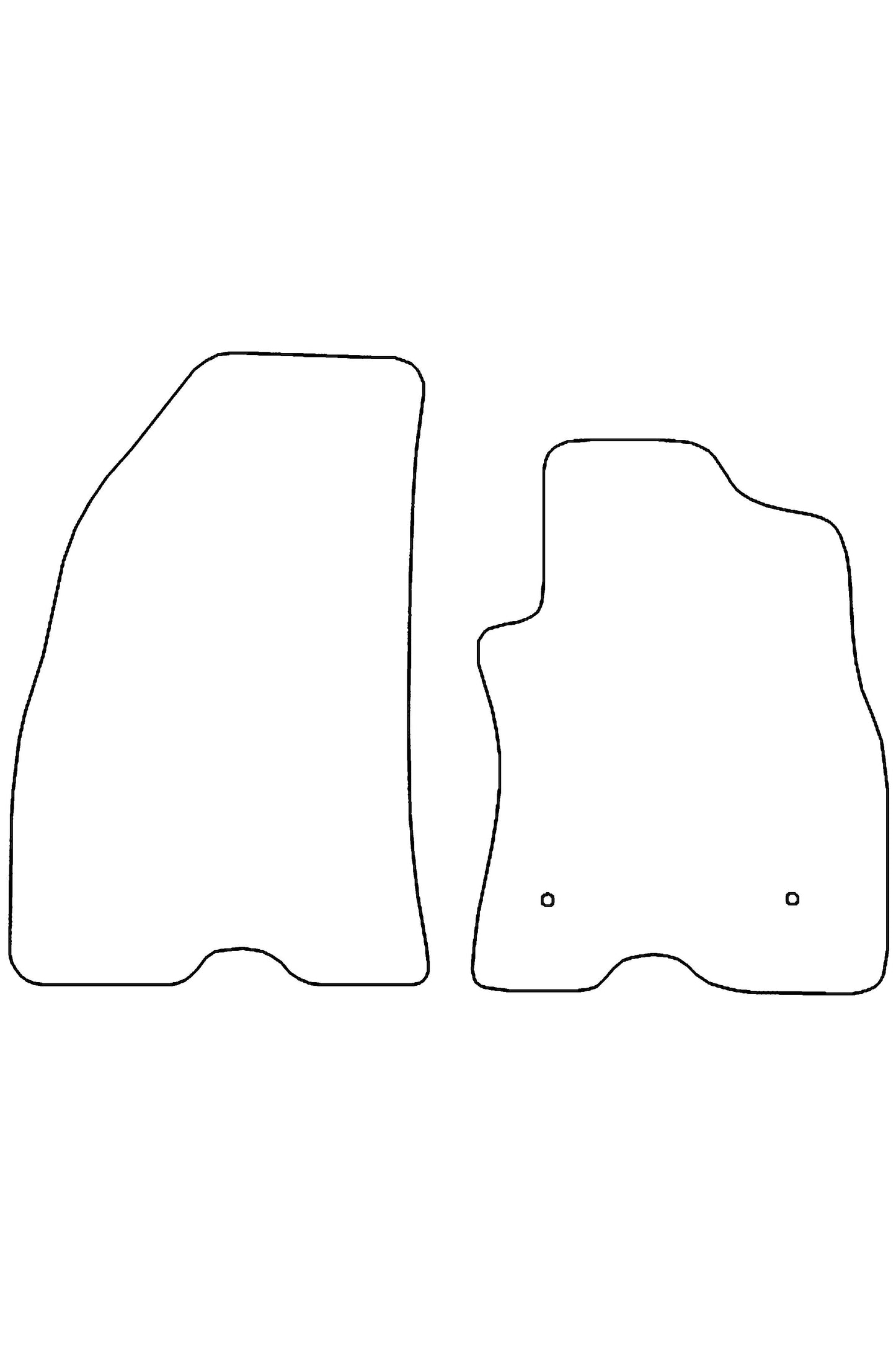 Turtle Covers Mats Tailored Rubber Mats Fits Fiat Doblo 2010-2022 Tailored Rubber Mats
