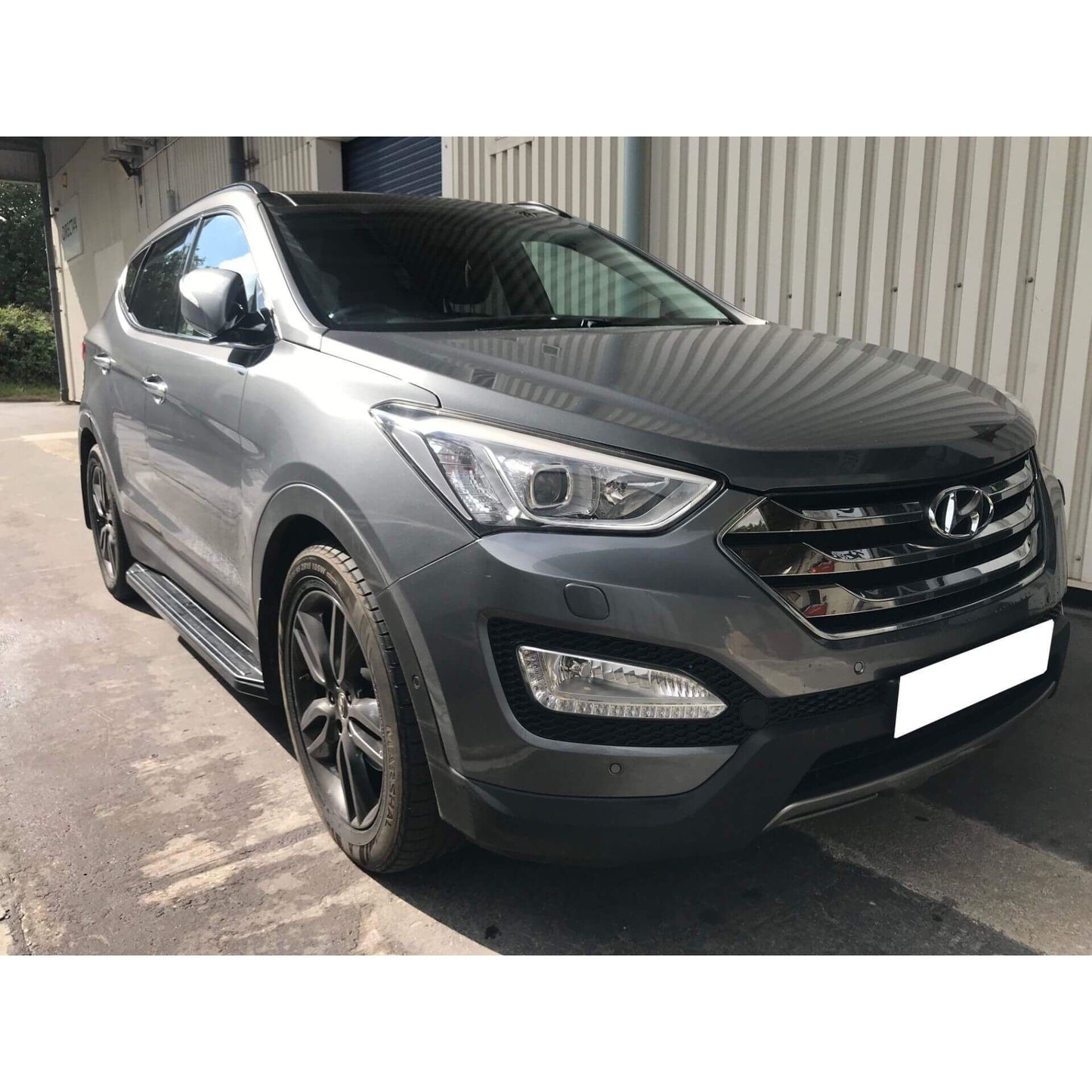 Direct4x4 Side Steps and Bars Black Raptor Side Steps Running Boards for Hyundai Santa Fe 2010-2012