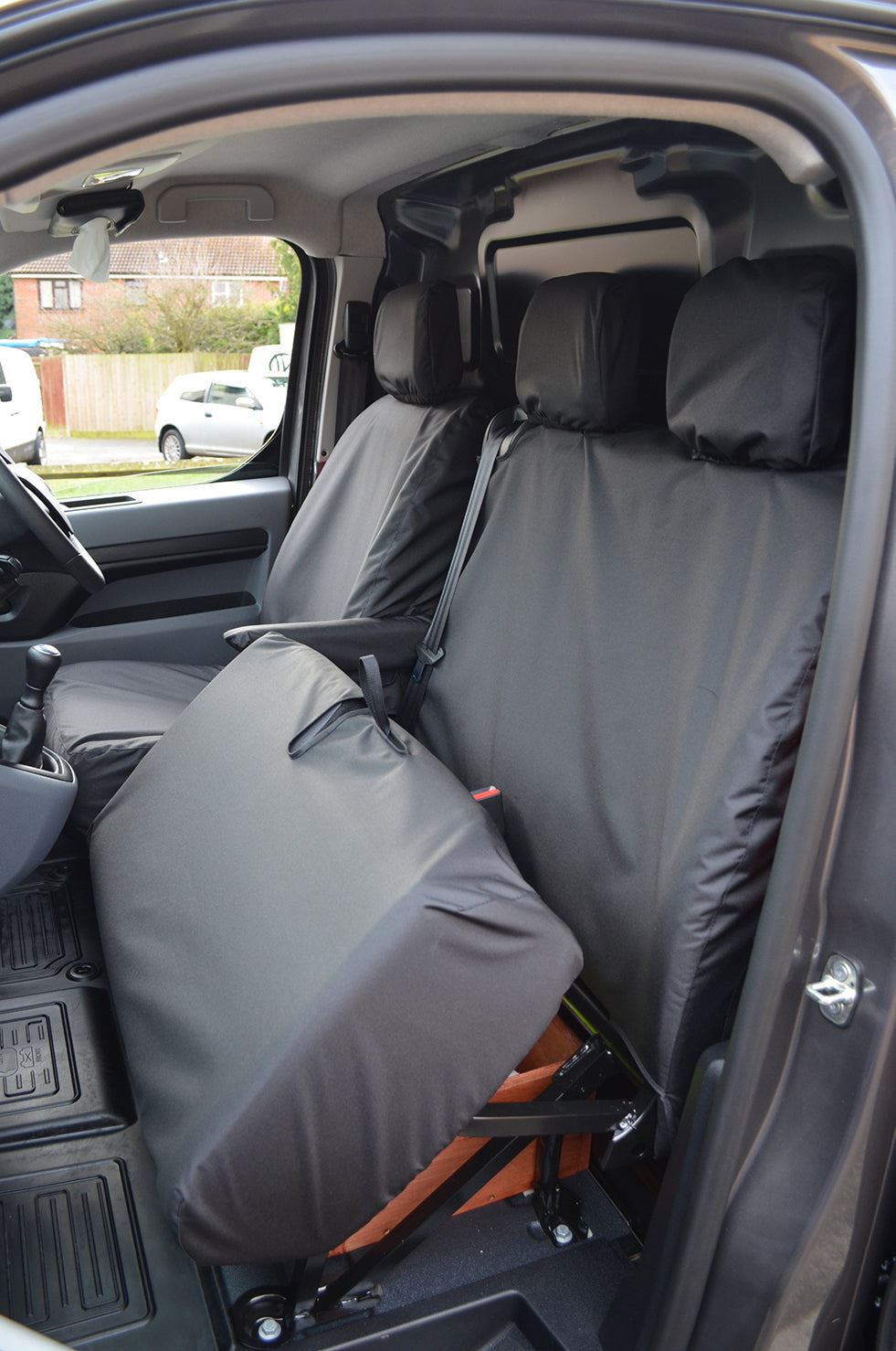 Turtle Covers Seats Tailored Seat Covers Fits Peugeot e-Expert 2020+ Crew Cab Tailored Seat Covers