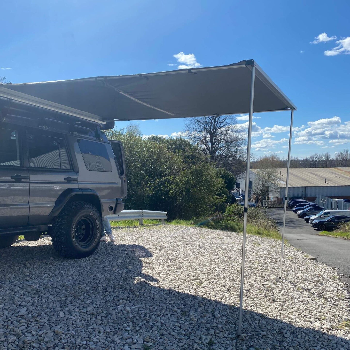 Direct4x4 Side Awnings Expedition Overland Aluminium Hard Cover Pull-out 2.5mx3m Vehicle Side Awning