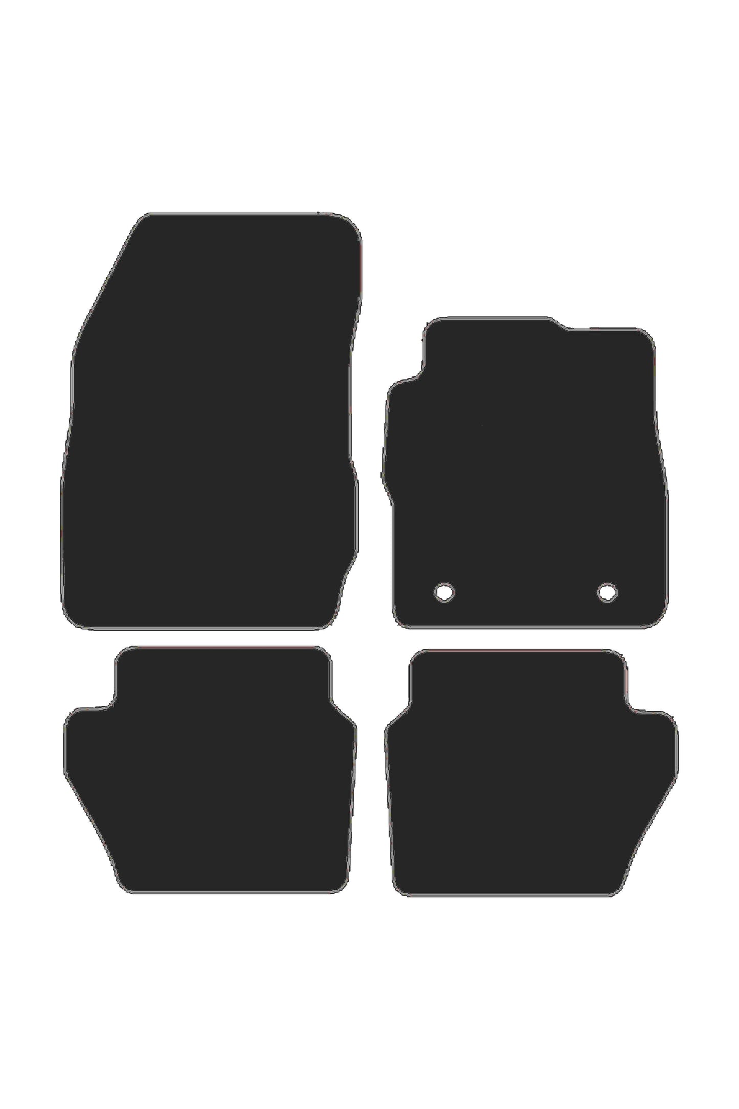 Turtle Covers Mats Tailored Rubber Mats Fits Ford Fiesta 2008-2018 Tailored Rubber Mats