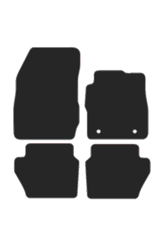 Turtle Covers Mats Tailored Rubber Mats Fits Ford Fiesta 2008-2018 Tailored Rubber Mats