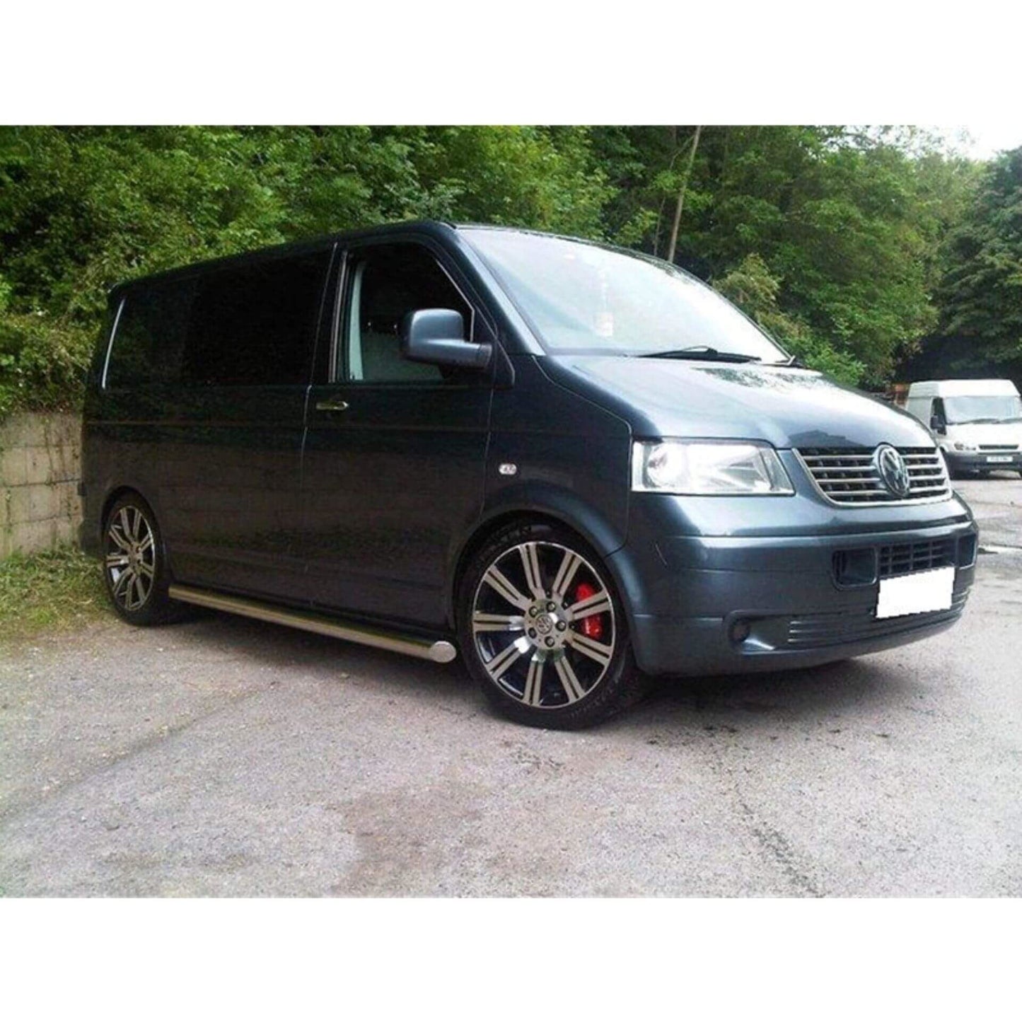 Direct4x4 Side Steps and Bars Stainless Steel Side Bars for Volkswagen Transporter T6 SWB