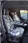 Turtle Covers Seats Tailored Seat Covers Fits Ford Transit Van 2014+ Tailored Front Seat Covers Right Hand Drive Driver's Seat and Single Passenger Grey Camo