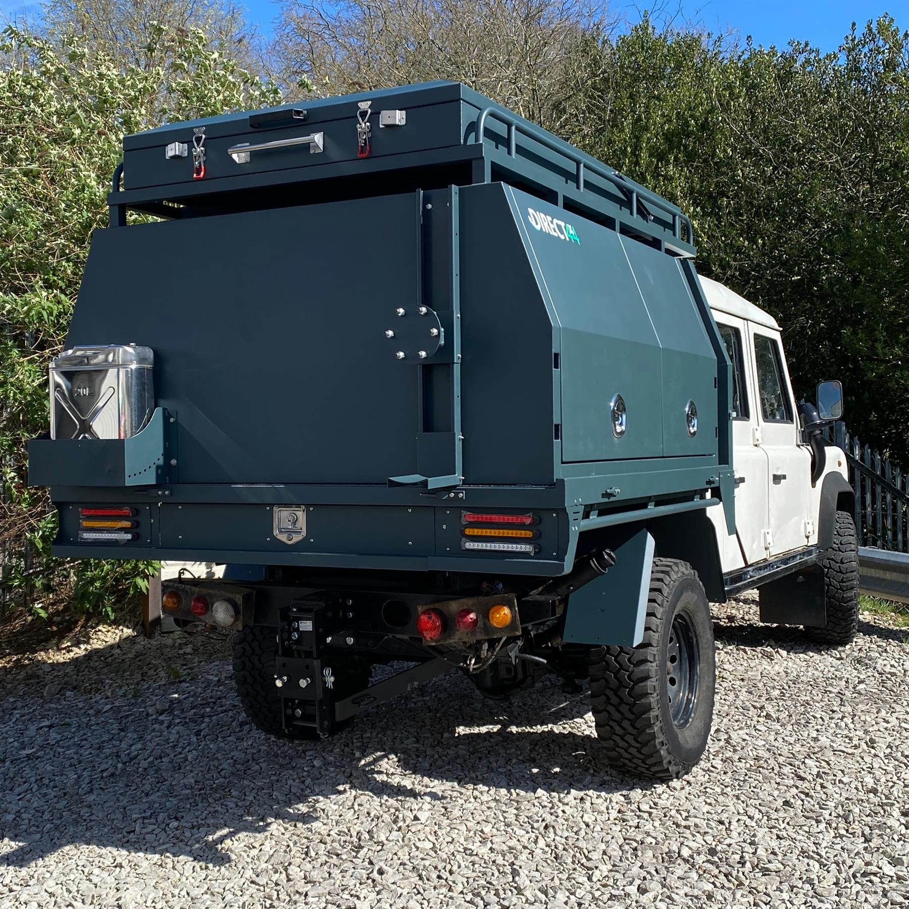 Direct4x4 Pickup Truck Hardtop Canopies Expedition Pickup Truck Replacement Flatbed UTE Back with 2-Person Camping Pod