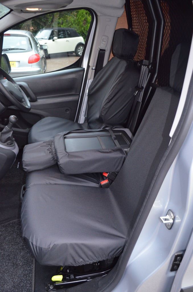 Turtle Covers Seats Tailored Seat Covers Fits Peugeot Partner Van 2008-2018 Front Seat Covers