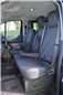 Turtle Covers Seats Tailored Seat Covers Fits Ford Transit Custom 2013-2023 Tailored Front Seat Covers Right Hand Drive Driver's & Double Passenger WITH Worktray Black