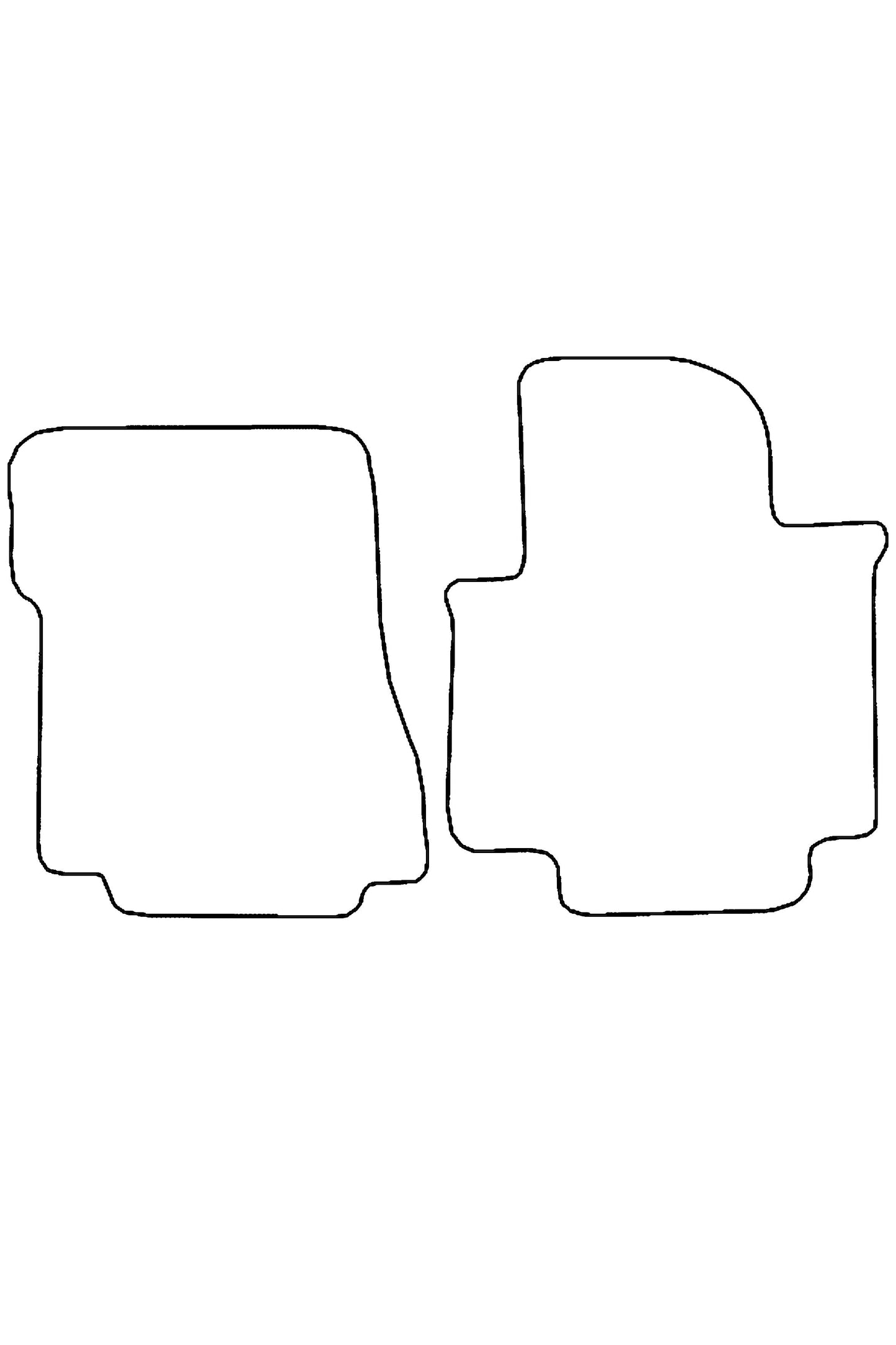 Turtle Covers Mats Tailored Rubber Mats Fits Nissan NV200 2009+ Tailored Rubber Mats