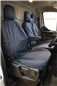 Turtle Covers Seats Tailored Seat Covers Fits Ford Transit Van 2014+ Tailored Front Seat Covers Right Hand Drive Driver's Seat & Double Passenger NO Worktray Navy Blue