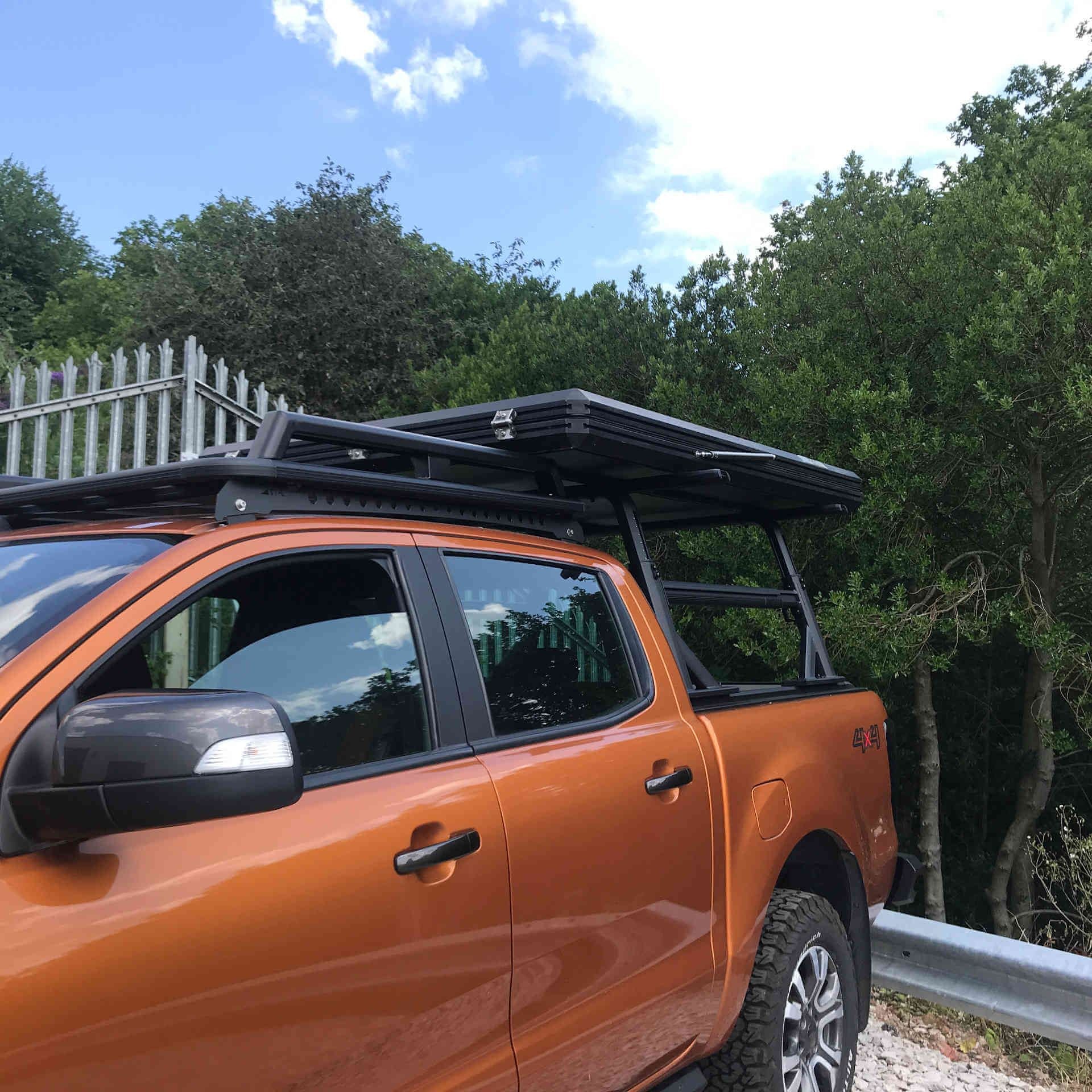 Direct4x4 Pickup Truck Roll Sports Bars Adaptable Adjustable Cargo Rack fits with or without a Roll & Lock