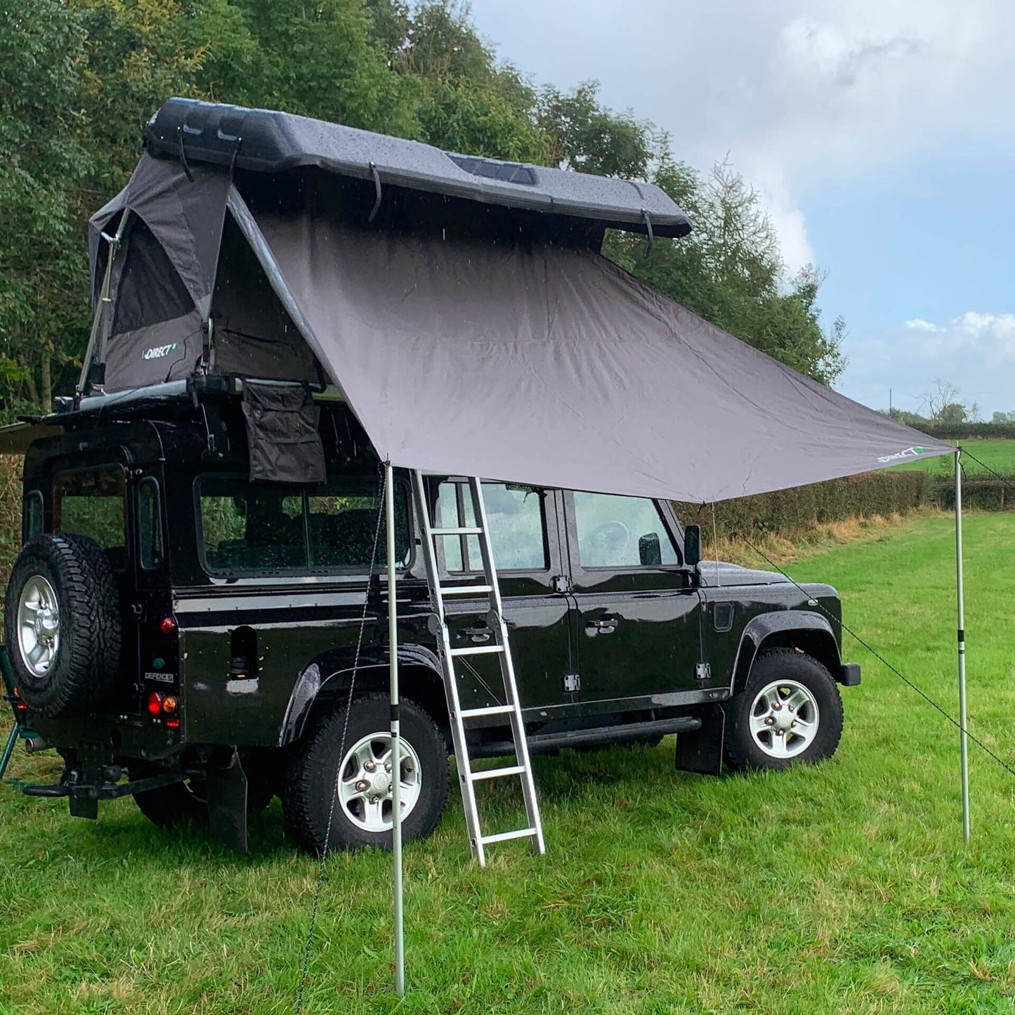 Direct4x4 Roof Top Tents Forest Green Sun Shade Awning Canopy for Direct4x4 Pathseeker Roof Top Tent