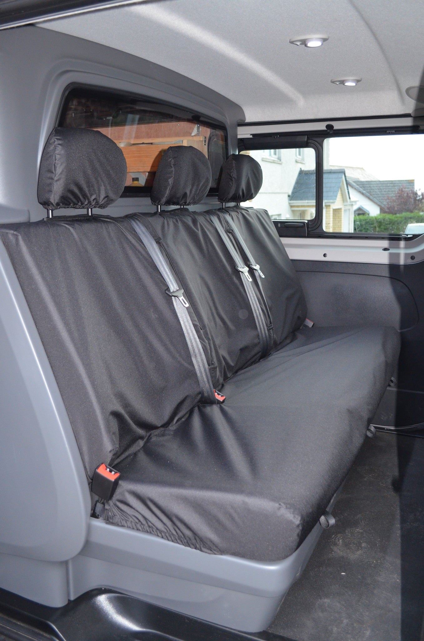 Turtle Covers Seats Tailored Seat Covers Fits Nissan Primastar Crew Cab 2022+ Tailored Rear Seat Covers