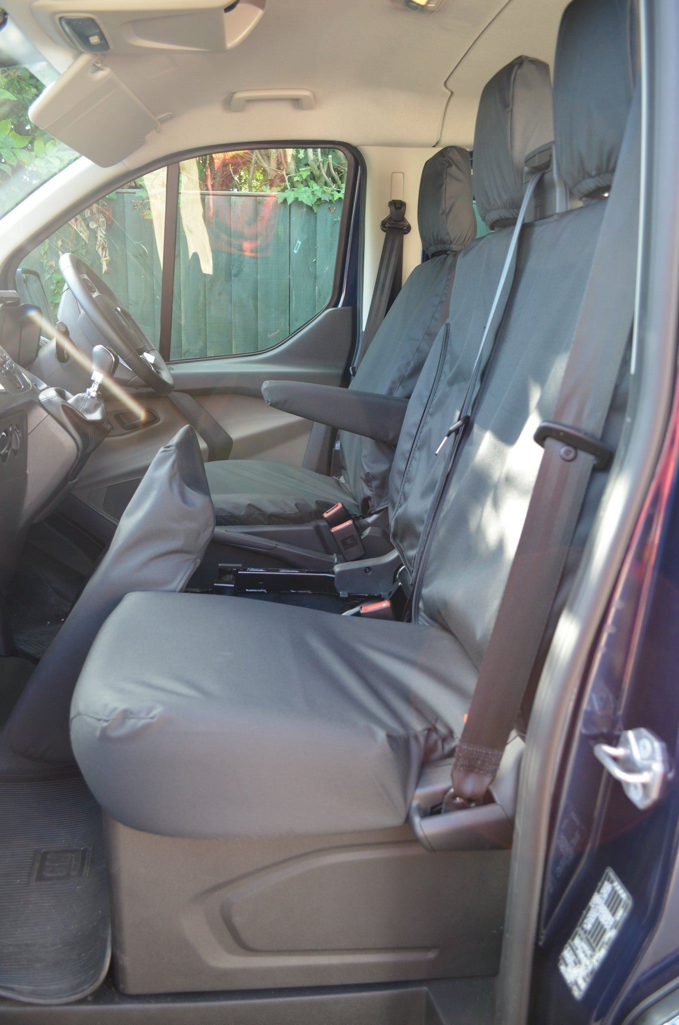 Turtle Covers Seats Tailored Seat Covers Fits Ford Transit Custom 2013-2023 Tailored Front Seat Covers