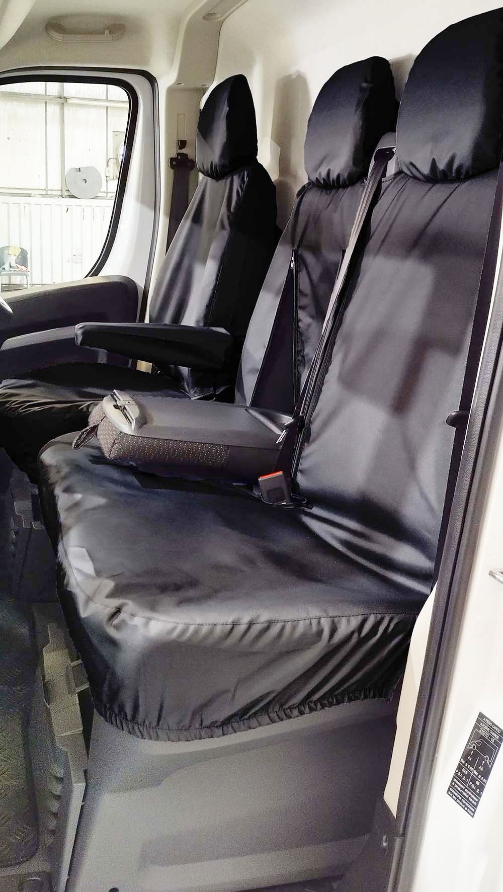 Turtle Covers Seats Tailored Seat Covers Fits Peugeot Boxer Van 2022+ Front Seat Covers