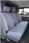 Turtle Covers Seats Tailored Seat Covers Fits Nissan Primastar Crew Cab 2022+ Tailored Rear Seat Covers Right Hand Drive Rear Seats (With Armrests) Grey