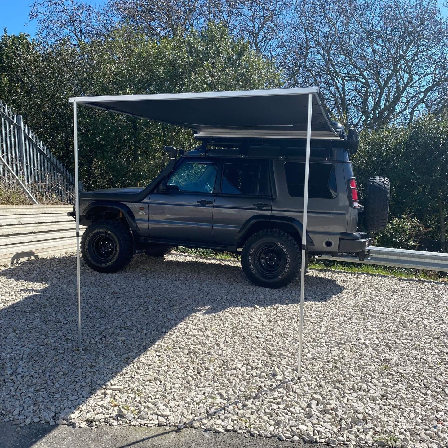 Direct4x4 Side Awnings Expedition Overland Aluminium Hard Cover Pull-out 2.5mx3m Vehicle Side Awning