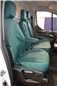 Turtle Covers Seats Tailored Seat Covers Fits Ford Transit Van 2014+ Tailored Front Seat Covers Right Hand Drive Driver's Seat & Double Passenger NO Worktray Green