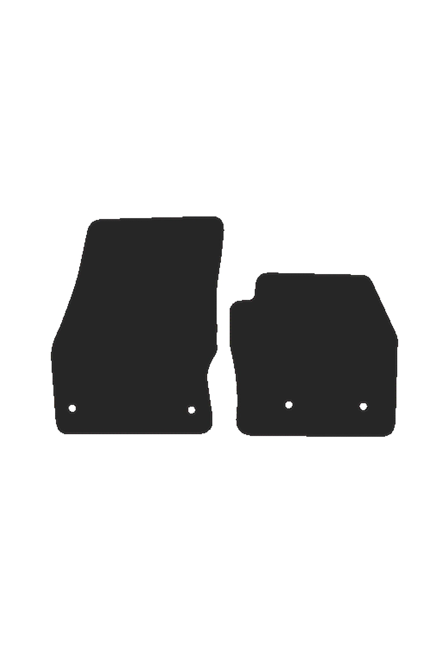 Turtle Covers Mats Tailored Rubber Mats Fits Ford Connect 2014+ Tailored Front Rubber Mats