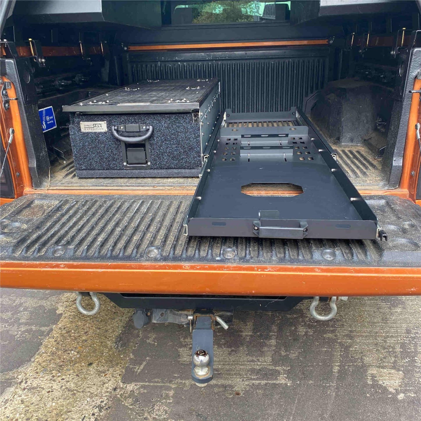 Direct4x4 Slideout Cargo Trays 1300mm Fully Extendable Heavy Duty Vehicle Utility Drawer System Slideout Tray