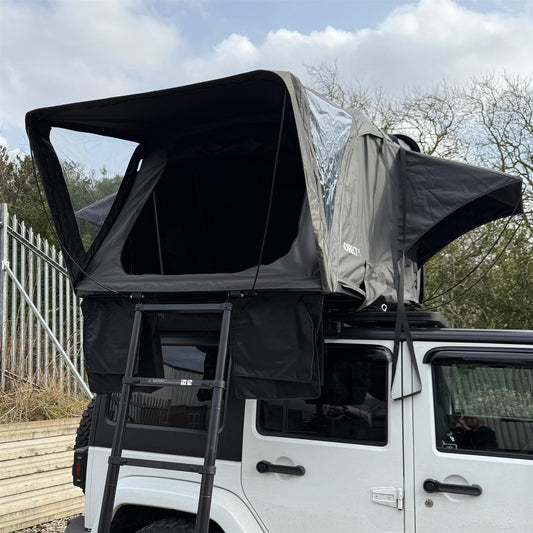 Direct4x4 Roof Top Tents Granite Grey TrailTop 3-Person Hard Shell Expedition Roof Top Tent